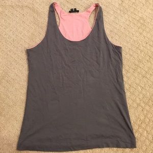 Theory reversible grey/pink tank